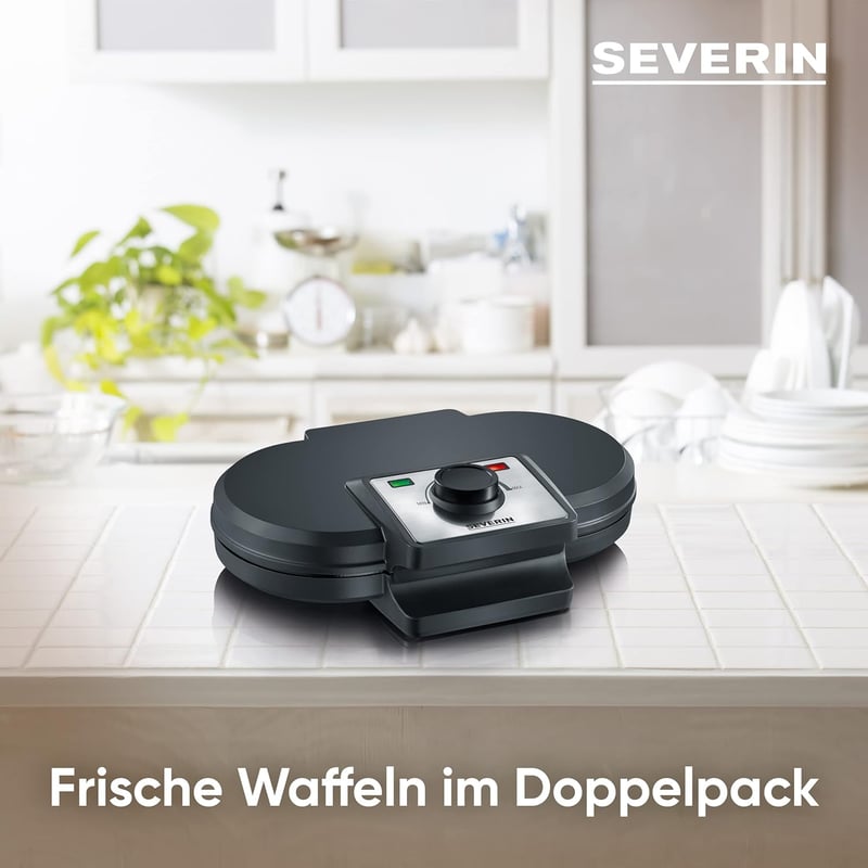SEVERIN WA 2106 Dupla Gofrisütő 1200W Fekete Elektromos Konyhai Készülék