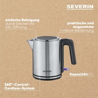 SEVERIN WK 3489 1L Elektromos Vízforraló Víztartály Indikátorral és Antikalk Szűrővel 5