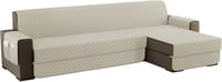 sevi's L alakú kanapévédő 250 cm vízálló fordítható macskák kutyák számára krém - Chaise Longue 3 Plazas (250cm), White Cream 1