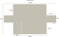 sevi's L alakú kanapévédő 250 cm vízálló fordítható macskák kutyák számára krém - Chaise Longue 3 Plazas (250cm), White Cream 4