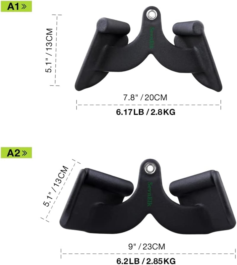 SevnElk Kábel Gép Fogantyú Evezős Tricepsz Nyomás T Bar V Bar Bicepsz LAT Húzás Edzés