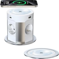 Sewingvr 9 az 1-ben asztalba süllyeszthető aljzat USB-C PD75W vezeték nélküli töltéssel 1