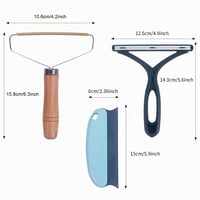 Set de 6 aparate manuale pentru scame Sewokon, perie pentru curățarea scamelor și părului de pe haine, covoare, păr de pisică și câine 2