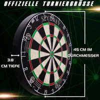 Seydrey bristle dart tábla forgó pontgyűrűvel acélhegyes darts készlet 6 dárttal és 12 szállal 4