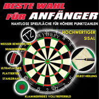Seydrey bristle dart tábla forgó pontgyűrűvel acélhegyes darts készlet 6 dárttal és 12 szállal 2