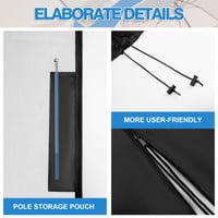 Husă de protecție Seydrey pentru umbrelă suspendată 2m-4m, prelată impermeabilă 420D cu tijă, pentru umbrele Ø200-400 cm, 175x36,5/30,5 cm 6