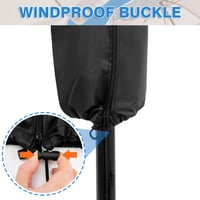 Husă de protecție Seydrey pentru umbrelă suspendată 2m-4m, prelată impermeabilă 420D cu tijă, pentru umbrele Ø200-400 cm, 175x36,5/30,5 cm 5