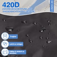 Husă de protecție Seydrey pentru umbrelă suspendată 2m-4m, prelată impermeabilă 420D cu tijă, pentru umbrele Ø200-400 cm, 175x36,5/30,5 cm 2
