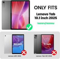 SEYMAC Lenovo Tab 10.1 2025 ütésálló tok képernyővédővel és állvánnyal 2