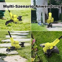 SEYVUM Akkumulátoros Fűnyíró 300mm Vágásszélességgel, 2x2.0Ah Akkuval és Töltővel 9