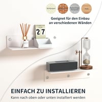 Sezanrpt 30 cm fehér fali polc szett 2 darab, dekoráció és tároláshoz - 30cm, White 6