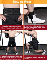 Sfeexun Boxozás Ellenállás Szalagok 150-300 lbs Edzéshez 6