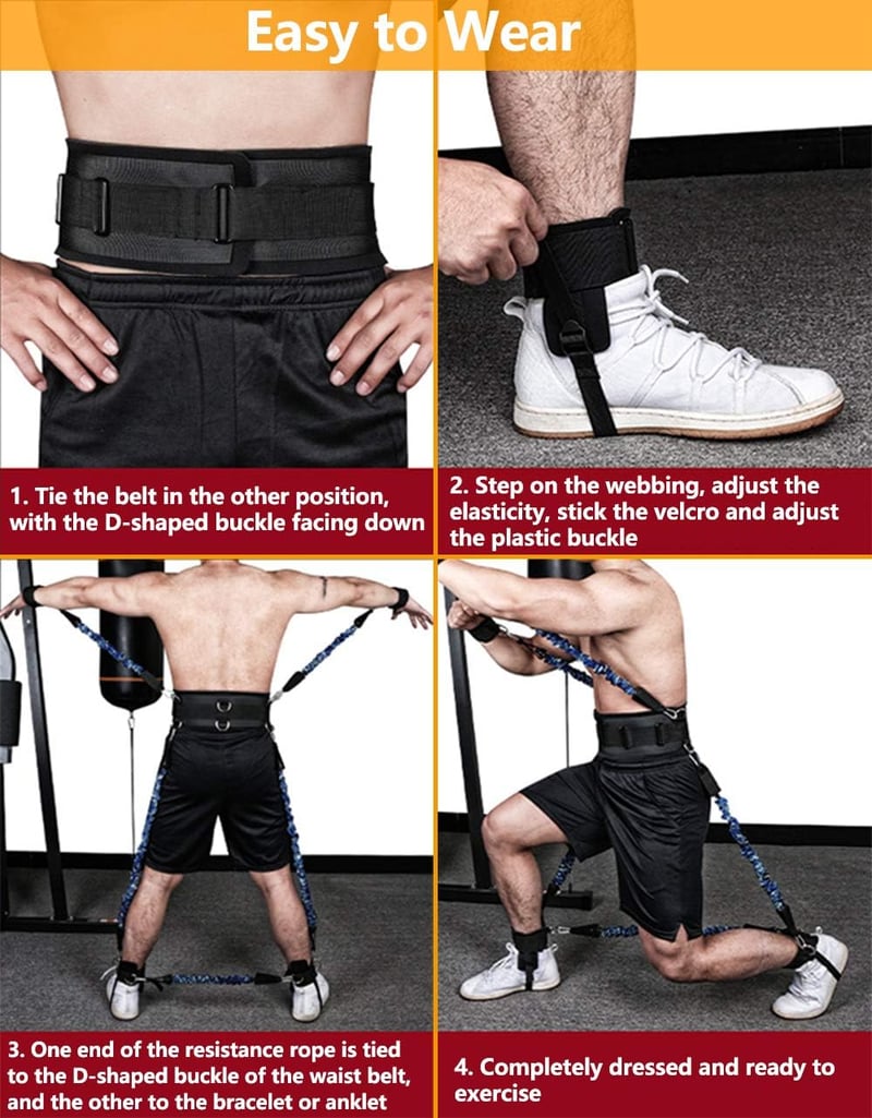 Sfeexun Boxozás Ellenállás Szalagok 150-300 lbs Edzéshez