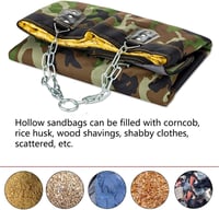 Sfeexun Boxzsák Szett Felfüggeszthető Ütőzsák Kesztyűvel Lánccal 100/120cm 4
