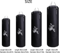Sfeexun Boxzsák szett ütőzsák kesztyűvel, lánccal, mennyezeti horoggal 100/120 cm 3