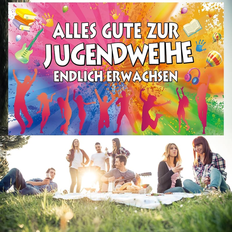 Sgehenr Ifjúsági Avatási Dekorációs Molinó 180x110 cm - "Végre Felnőtt" Háttér Banner Fiúknak és Lányoknak, Függő Dekoráció Ünnepségre