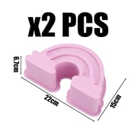 SGSCFG Silikonski kalup za pečenje u duginim bojama, 2 komada - DIY kalup za izradu čokolade, sira i slatkiša, kuhinjski alat za pečenje 2
