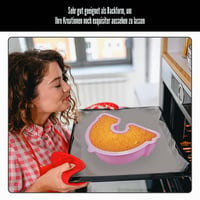 SGSCFG Silikonski kalup za pečenje u duginim bojama, 2 komada - DIY kalup za izradu čokolade, sira i slatkiša, kuhinjski alat za pečenje 6