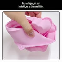 SGSCFG Silikonski kalup za pečenje u duginim bojama, 2 komada - DIY kalup za izradu čokolade, sira i slatkiša, kuhinjski alat za pečenje 4