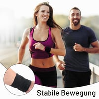 Banda de încheietură SGYKJ cu buzunar cu fermoar, negru, pachet de 5 bucăți, brățară pentru transpirație pentru sport 5