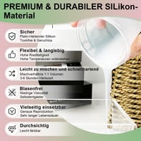 SHABEIBEI Folyékony Szilikon 2,5 kg 1:1 Keverési Arány Öntőforma Készítéshez 2