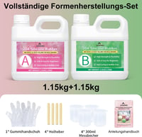 SHABEIBEI Folyékony Szilikon 2,5 kg 1:1 Keverési Arány Öntőforma Készítéshez 6