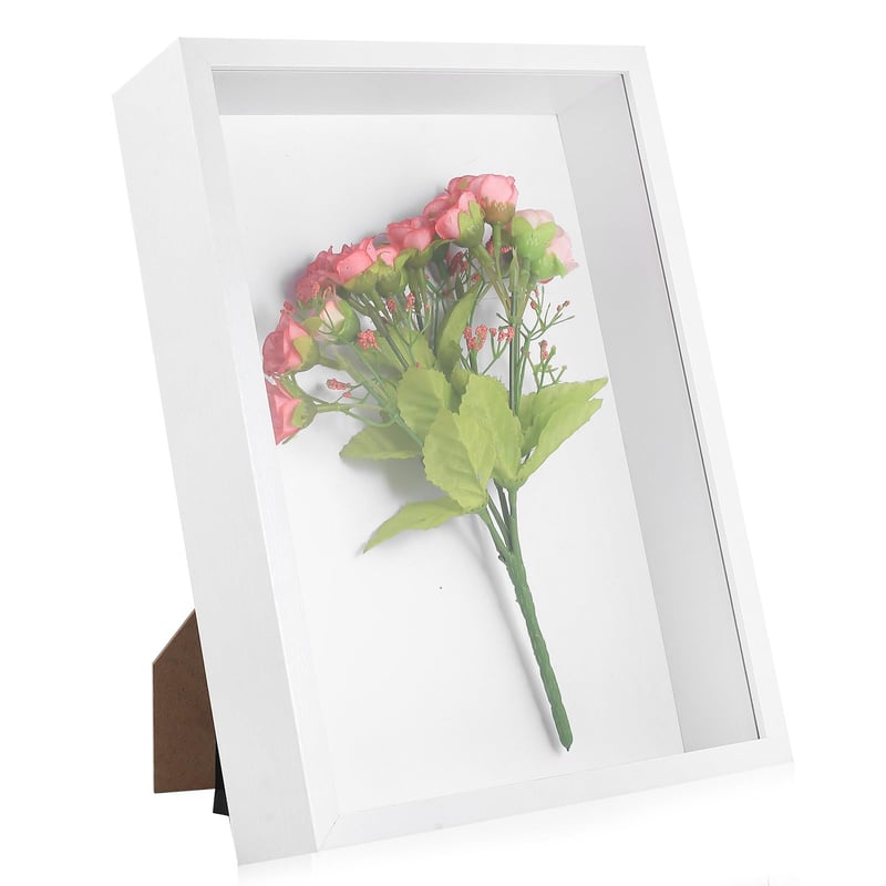 SHACHENH 3D okvir za slike, A4 duboki okvir za punjenje, dubina 6,5 cm, okvir za predmete s prozirnom akrilnom pločom za fotografije, kovanice, suho cvijeće, vitrina 2