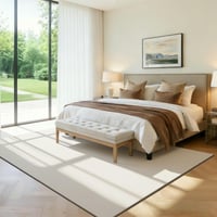 SHACOS krem tepih za dnevni boravak 160x230 cm, perivi tepih od umjetnog krzna, mekani čupavi tepih protiv klizanja, veliki tepih za spavaću sobu, moderan ukras za dom 8