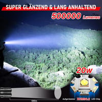 Shadowhawk LED Lámpa 500000 Lumen Taktikai Zseblámpa USB Töltős XHP70.2 IP67 Vízálló - Black 2