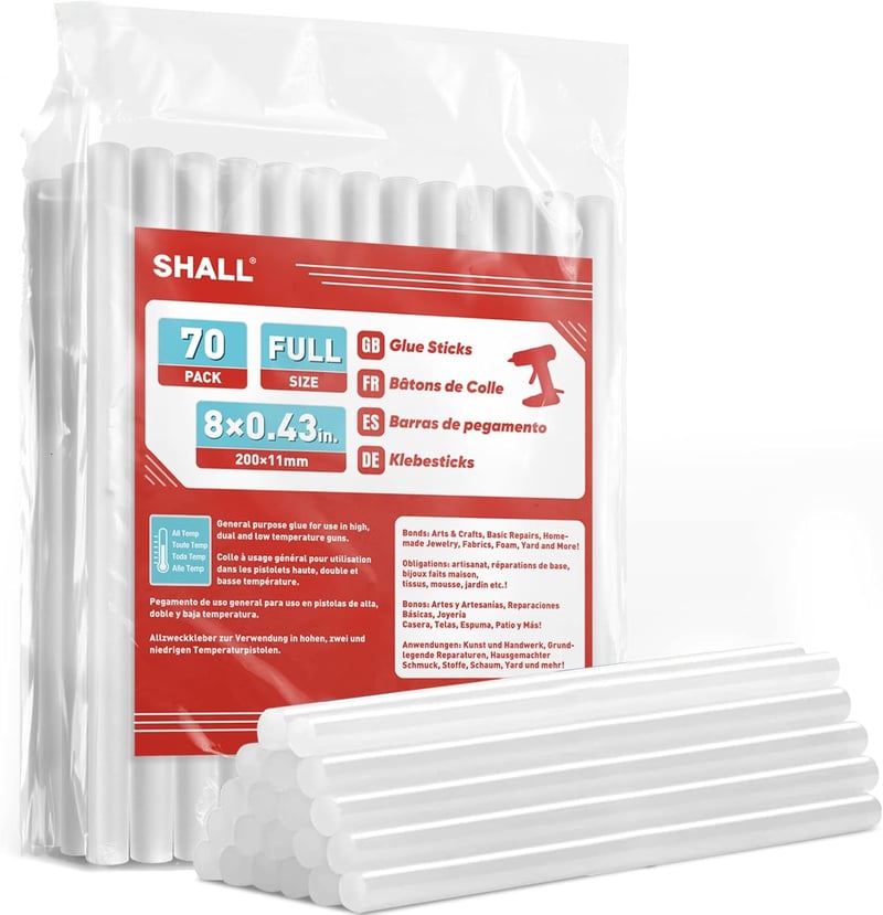 Shall 11x200mm Ragasztópisztoly Betét 70db Átlátszó Univerzális Ragasztó Stick