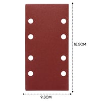Shall 120 darabos csiszolópapír készlet 93x185mm 8 lyukkal vegyes szemcsemérettel 4