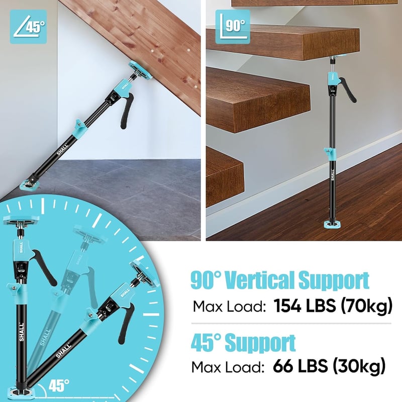 Shall 2 db teleszkópos tartótámasz szett, 47-75 cm, 70 kg terhelhetőség