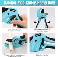 Clește pentru tăiat țevi PVC de 44 mm, pentru țevi din plastic PEX și PPR 6