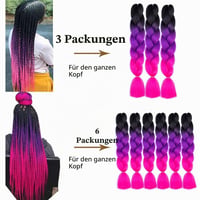 Shangxiu Ružové syntetické vlasy na zapletanie – Vlasové príčesky na vrkoče, Braiding Hair 5