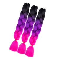 Shangxiu Ružové syntetické vlasy na zapletanie – Vlasové príčesky na vrkoče, Braiding Hair 2