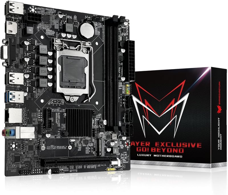 SHANGZHAOYUAN H110 Gaming Alaplap LGA 1151 Foglalattal Intel 6-9. Generációs i3/i5 Processzorhoz DDR4 32GB HDMI M.2 SATA PCIe