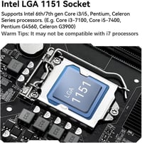 SHANGZHAOYUAN H110 Gaming Alaplap LGA 1151 Foglalattal Intel 6-9. Generációs i3/i5 Processzorhoz DDR4 32GB HDMI M.2 SATA PCIe 2