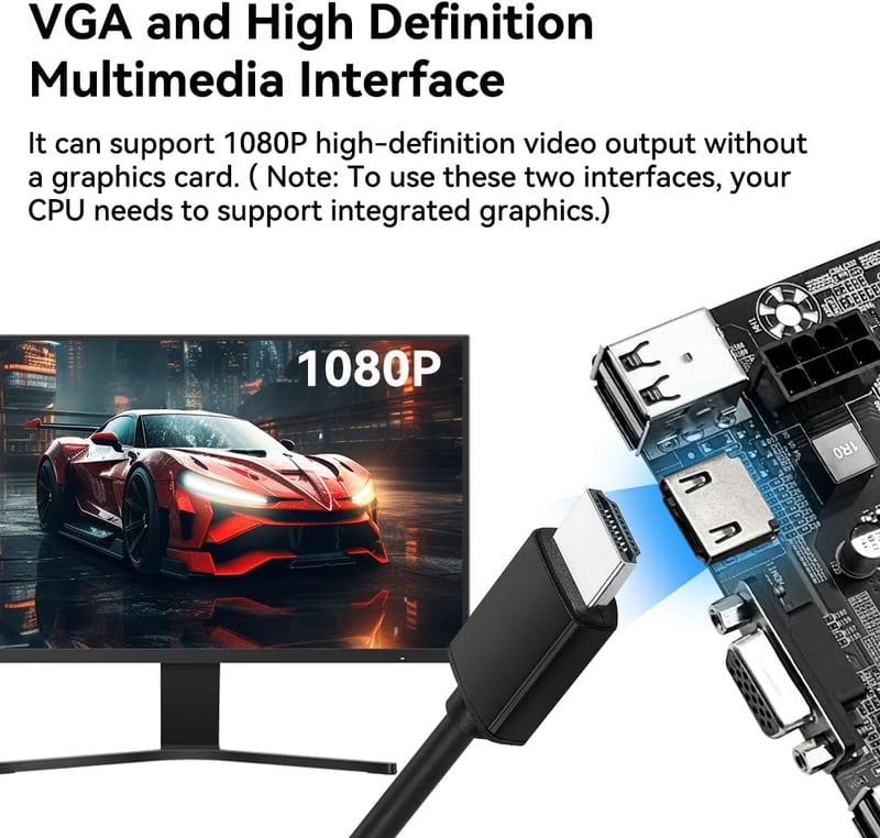 SHANGZHAOYUAN H110 Gaming Alaplap LGA 1151 Foglalattal Intel 6-9. Generációs i3/i5 Processzorhoz DDR4 32GB HDMI M.2 SATA PCIe