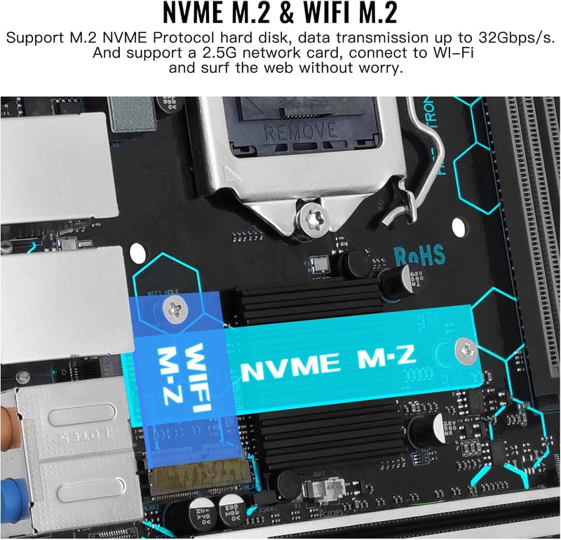 SHANGZHAOYUAN H97 Strong Mini ITX Alaplap LGA 1150 Intel Core i7/i5/i3 DDR3 NVME M.2 SATA VGA/DVI/HDMI WiFi Dual LAN