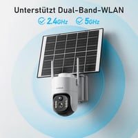 SHANNA 2K PTZ napelemes kültéri kamera, 8000 mAh, 5GHz/2.4GHz, IP66, 20 m éjszakai látás 2