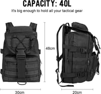 SHANNA 35L/50L katonai hátizsák MOLLE taktikai túra kemping horgászat 5