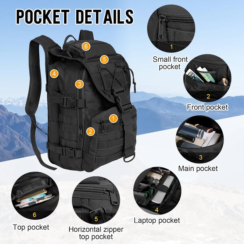 SHANNA 35L/50L katonai hátizsák MOLLE taktikai túra kemping horgászat