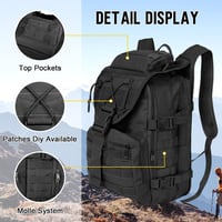SHANNA 35L/50L katonai hátizsák MOLLE taktikai túra kemping horgászat 2