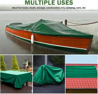 SHANNA 440g/m² Vízálló Ponyva Szemesekkel - 3x3m Nehéz PVC Védőtakaró Kerti Bútorokhoz, Fához, Trambulinhoz, Autóhoz - UV-Álló és Szakadásál 7