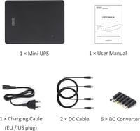 Shanqiu Mini UPS szünetmentes tápegység routerhez, modemhez, kamerához 74Wh 6