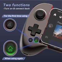 ShanWan Bluetooth mobilný ovládač pre Android a iOS, nastaviteľný joystick, kompatibilný s PS Remote Play, Xbox Cloud, Steam Link a GeForce NOW, hnedý 5