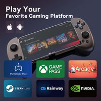 ShanWan Bluetooth mobilný ovládač pre Android a iOS, nastaviteľný joystick, kompatibilný s PS Remote Play, Xbox Cloud, Steam Link a GeForce NOW, hnedý 2