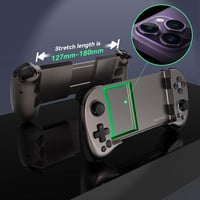 ShanWan Bluetooth mobilný ovládač pre Android a iOS, nastaviteľný joystick, kompatibilný s PS Remote Play, Xbox Cloud, Steam Link a GeForce NOW, hnedý 3