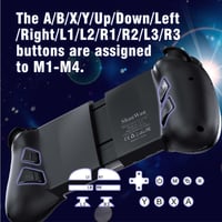 Bluetooth mobilný ovládač ShanWan pre Android a iOS iPhone 15, s podporou PS Remote Play, Xbox Cloud, Steam Link, GeForce Now, MFi a Apple Arcade 6