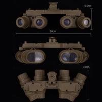 Shanyingquan GPNVG-18 replika nočného videnia, model na taktickú prilbu s NVG držiakom, vhodný na cosplay a výstavy 3